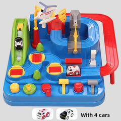4 in 1 Race Track Car Adventure Set Educational Toys for 3 6 Year Old