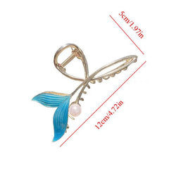 Rhinestone Fish Tail Hair Clips for Women Girls Hair Accessories