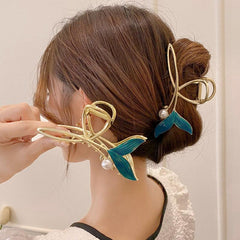 Rhinestone Fish Tail Hair Clips for Women Girls Hair Accessories
