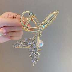 Rhinestone Fish Tail Hair Clips for Women Girls Hair Accessories