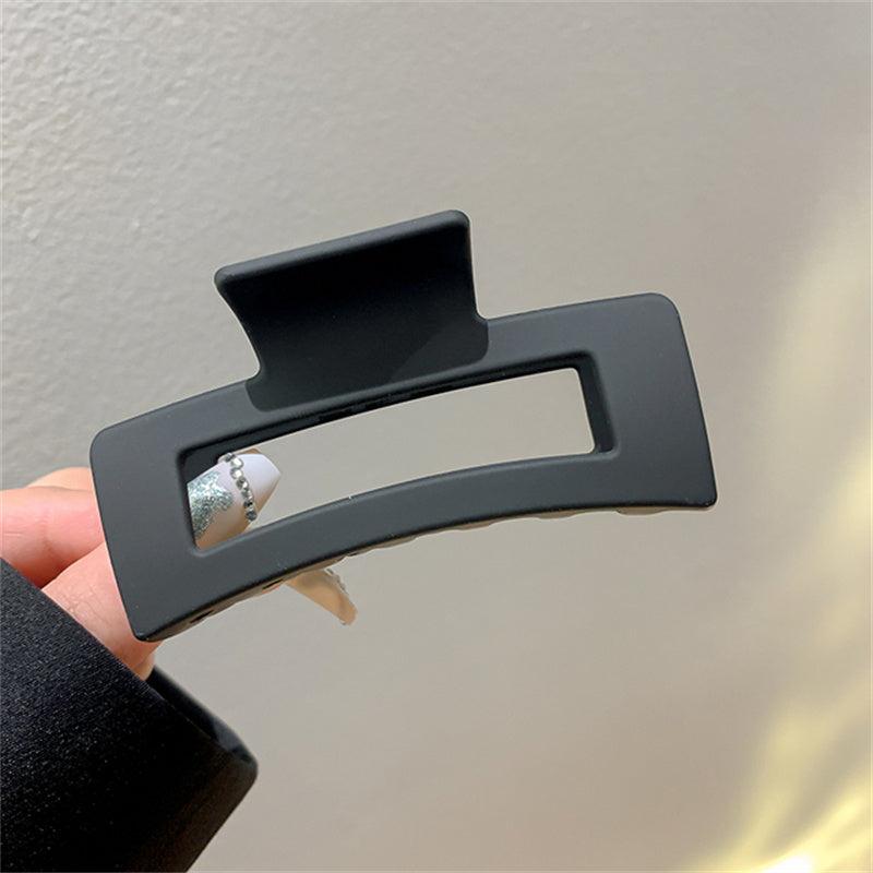 3.54in Plastic Frosted Hair Clip Square Hair Accessories