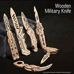 Wooden Butterfly Folding Claw Assembly Puzzle Model Educational Toys