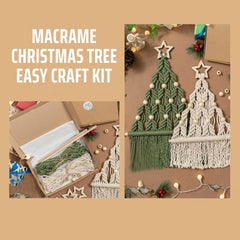 DIY Macrame Christmas Tree Kit for Festive Home Decor