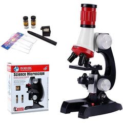 Kids Microscope Kit LED 100 1200X Biological Microscope