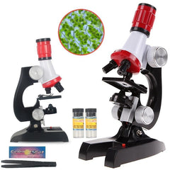 Kids Microscope Kit LED 100 1200X Biological Microscope