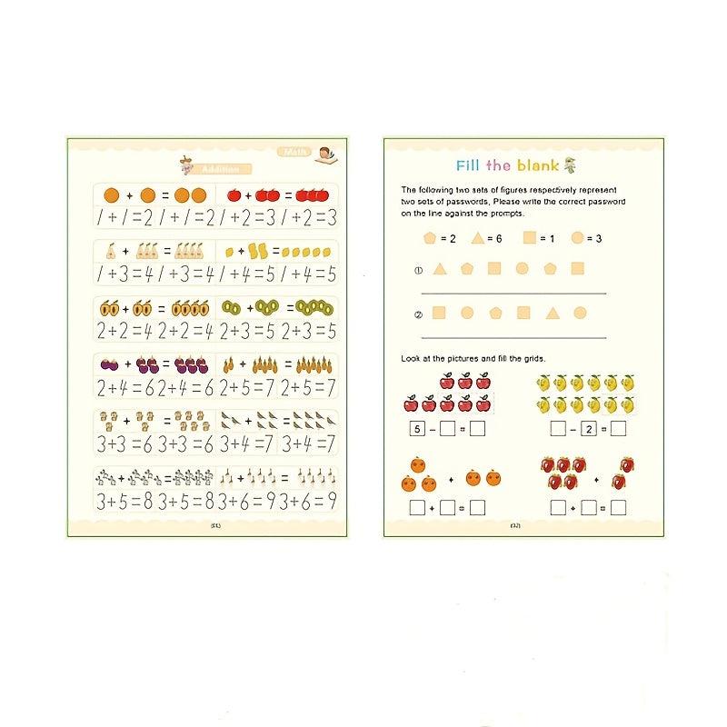 4 Piece Kindergarten School Supplies Set - Reusable Digital Calligraphy Textbook