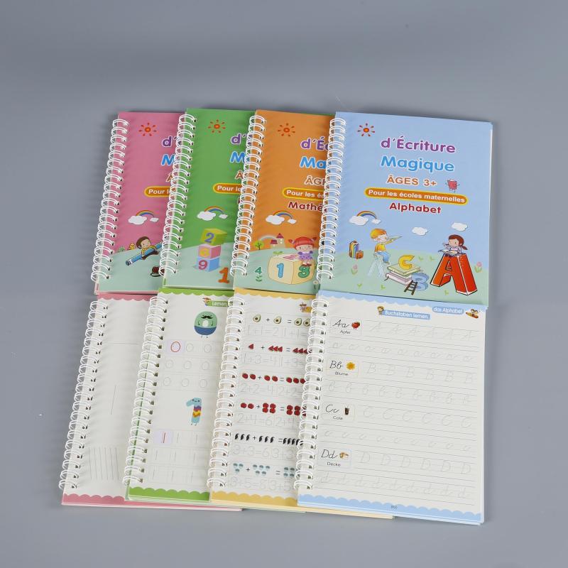 French Magic Copybook for Kids - Learn Handwriting Alphabet & More - Great Gift