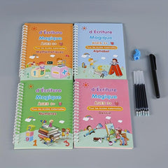 French Magic Copybook for Kids - Learn Handwriting Alphabet & More - Great Gift