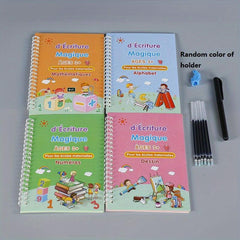 French Magic Copybook for Kids - Learn Handwriting Alphabet & More - Great Gift