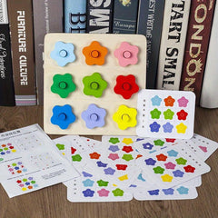 Flowers Place Sleeve Column Matching Game Cognitive Matching Puzzle