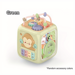 7 In 1 Activity Cube Puzzle Toy With Fine Motor Skills Shape Matching Music