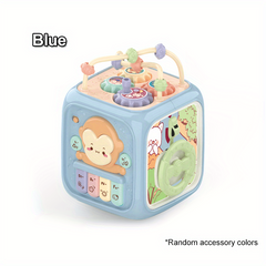 7 In 1 Activity Cube Puzzle Toy With Fine Motor Skills Shape Matching Music