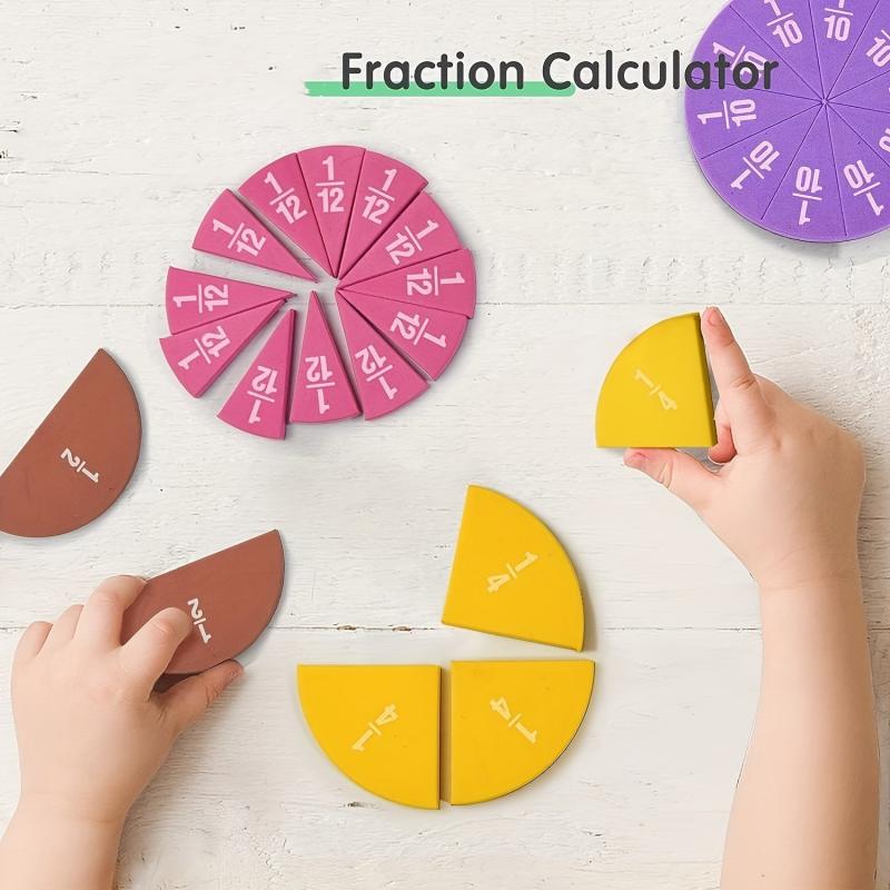 51 Pcs Fraction Circle Disc Operation Demonstrator Education Resource