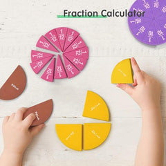 51 Pcs Fraction Circle Disc Operation Demonstrator Education Resource