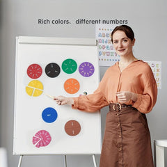 51 Pcs Fraction Circle Disc Operation Demonstrator Education Resource