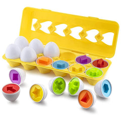 12pcs Matching Eggs Set Easter Egg & Shape Recognition Sorter Skills Toys
