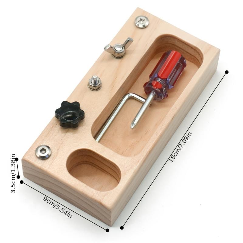 Montessori Screwdriver Board Set for 3-5 Year Olds