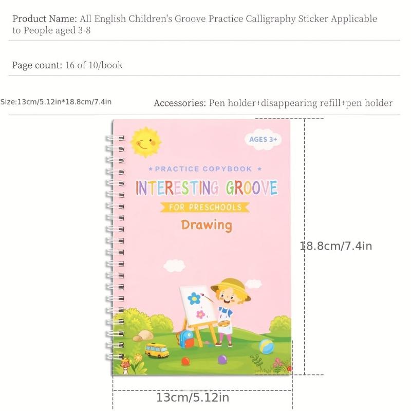 English Groove Magic Practice Copybook Learning Numbers Letters Calligraphy