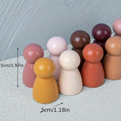 10-Layer Rainbow Building Blocks for Early Education Puzzle Wooden Toys