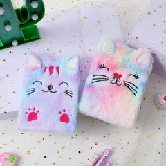 Cartoon Plush Notebook for Students in Autumn & Winter