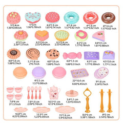 Girls Toys DIY Pretend Play Toy Simulation Tea Set Play House Kitchen