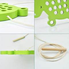 Wooden Turtle Travel Toy for Preschool Motor Skills