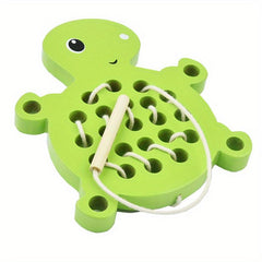Wooden Turtle Travel Toy for Preschool Motor Skills