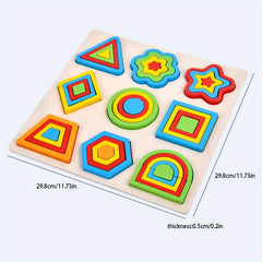 Montessori Geometric Shape Matching Board