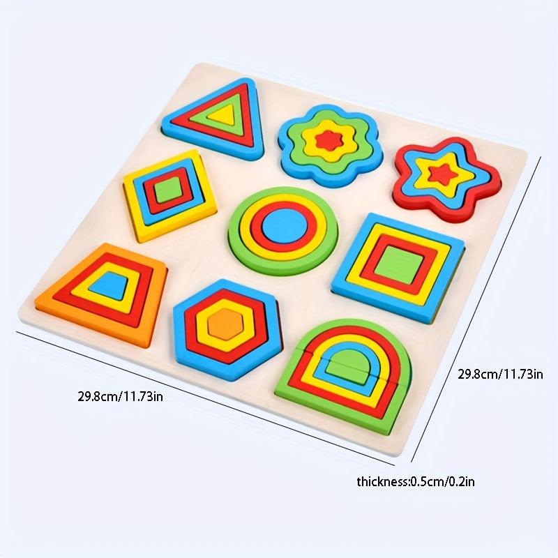 Montessori Geometric Shape Matching Board