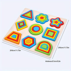 Montessori Geometric Shape Matching Board