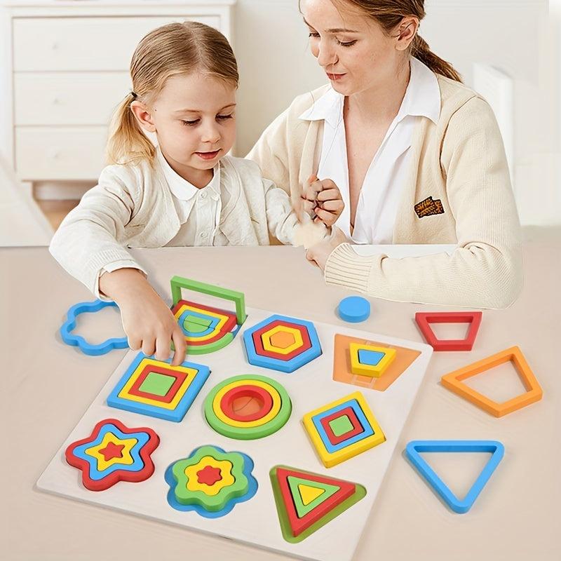 Montessori Geometric Shape Matching Board