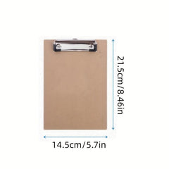 3pcs Mini Wooden Clipboard Set for Office School & Party Supplies