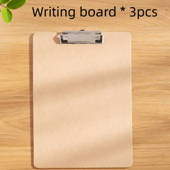3pcs Mini Wooden Clipboard Set for Office School & Party Supplies