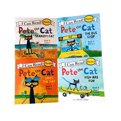 12 Pete The Cat Phonics Learning Books - CVC & Long Vowel Words