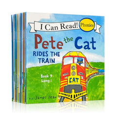 12 Pete The Cat Phonics Learning Books - CVC & Long Vowel Words