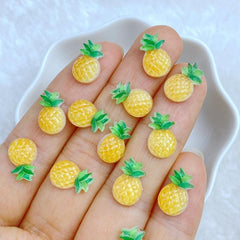 20pcs Resin Mini Strawberry Cherry Mushroom Flat Back Manicure Embellishments
