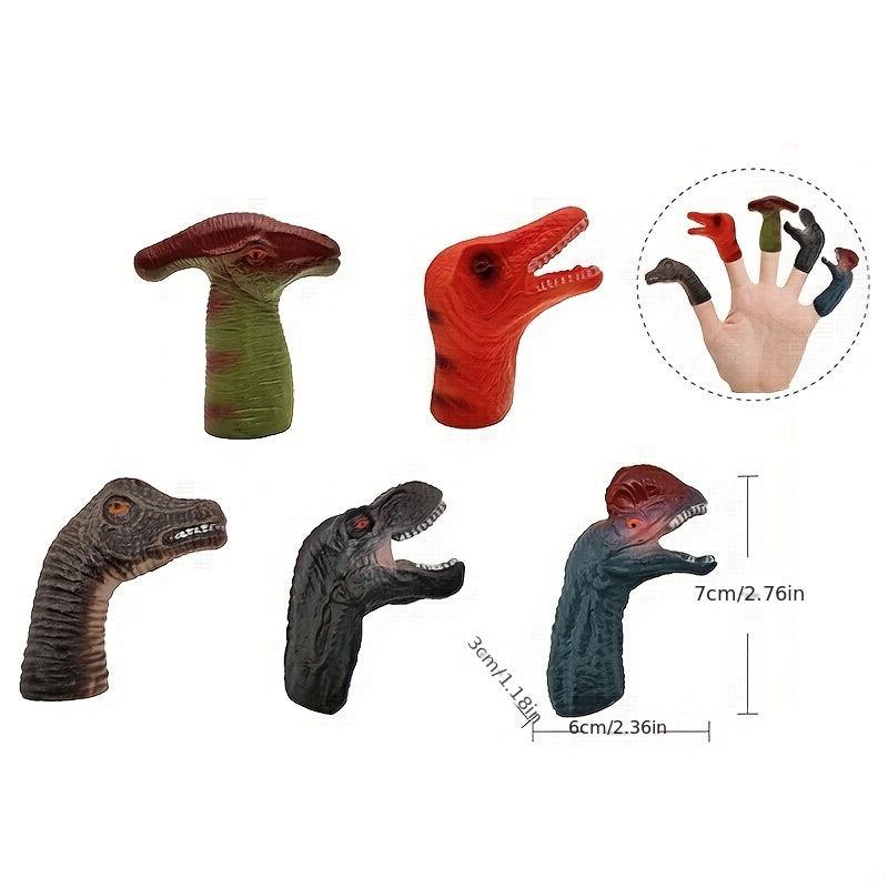 Dinosaur Finger Covers Animal Finger Puppets Dinosaur Toys