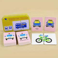 Montessori Educational Toys Animal Fruit Matching Card Games