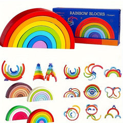 Rainbow Stick Montessori Toy Enhance Child's Skills