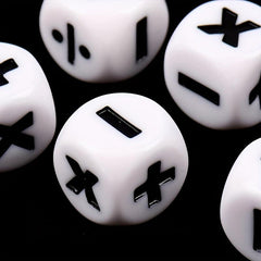 6pcs Math Symbol Dice Operation Props