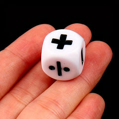 6pcs Math Symbol Dice Operation Props