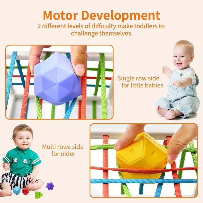 Montessori Shape Sorter Sensory Bin Toy for Baby 1 Year Old