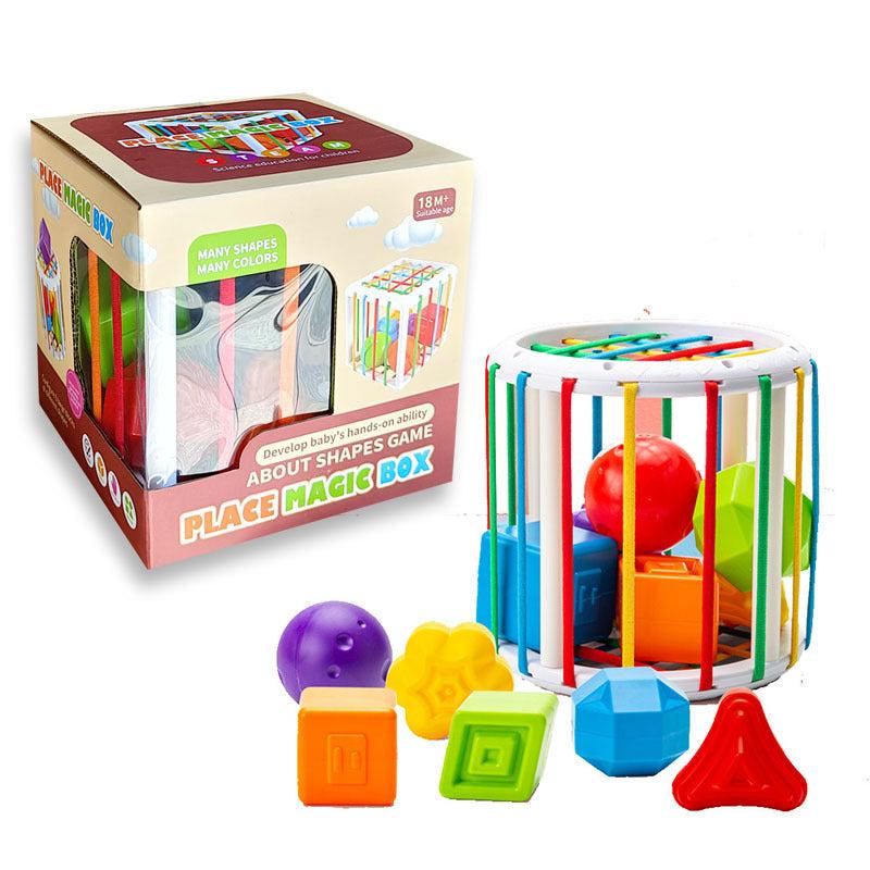 Montessori Shape Sorter Sensory Bin Toy for Baby 1 Year Old
