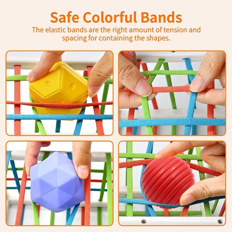 Montessori Shape Sorter Sensory Bin Toy for Baby 1 Year Old