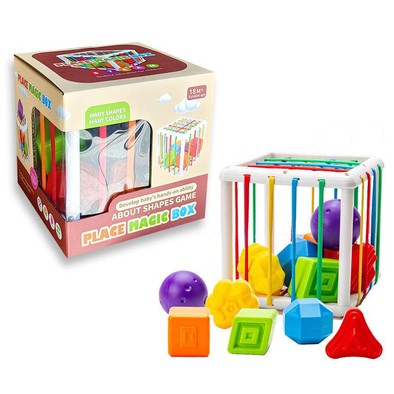 Montessori Shape Sorter Sensory Bin Toy for Baby 1 Year Old