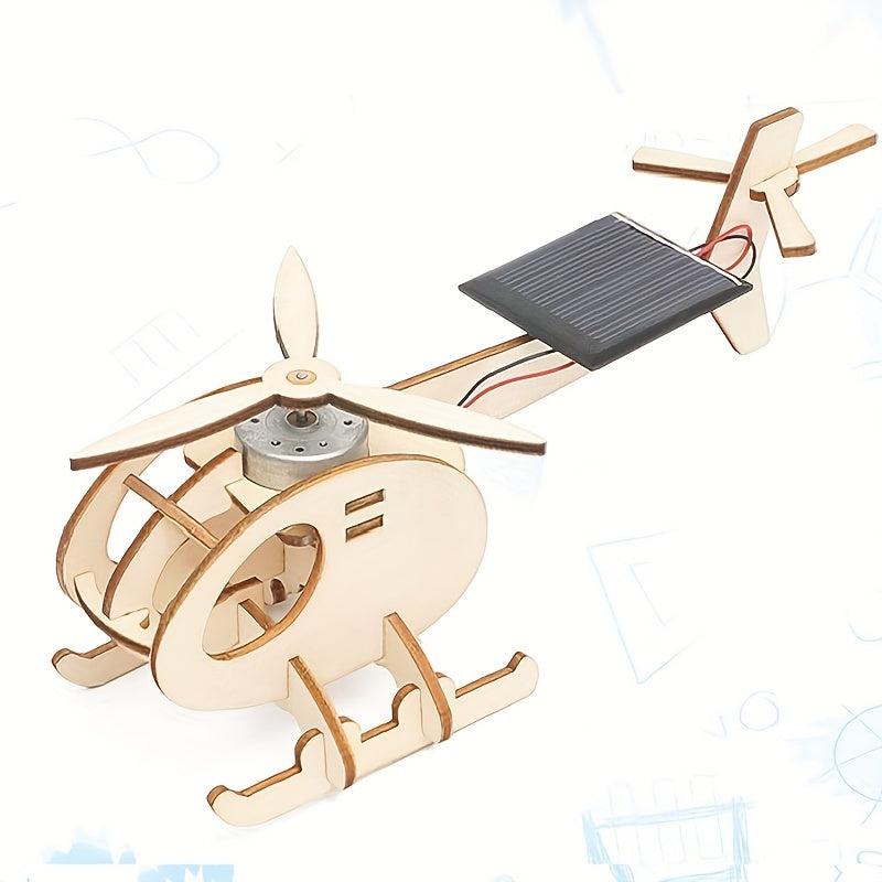 DIY Solar Helicopter Model Kit for Kids 7-14 Years Old