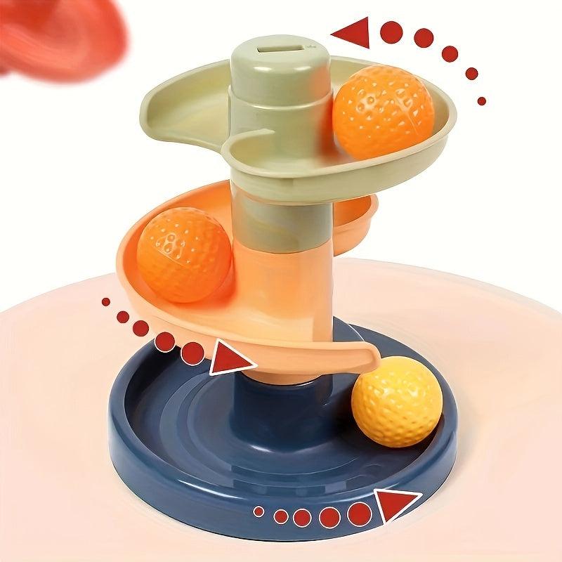 7-Floor Toy Shooting Track Set with 15 Balls