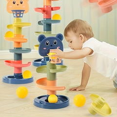 7-Floor Toy Shooting Track Set with 15 Balls