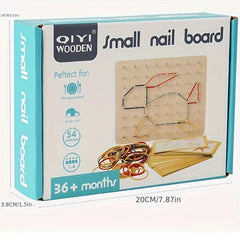 Montessori Geometry Peg Board Educational Toy