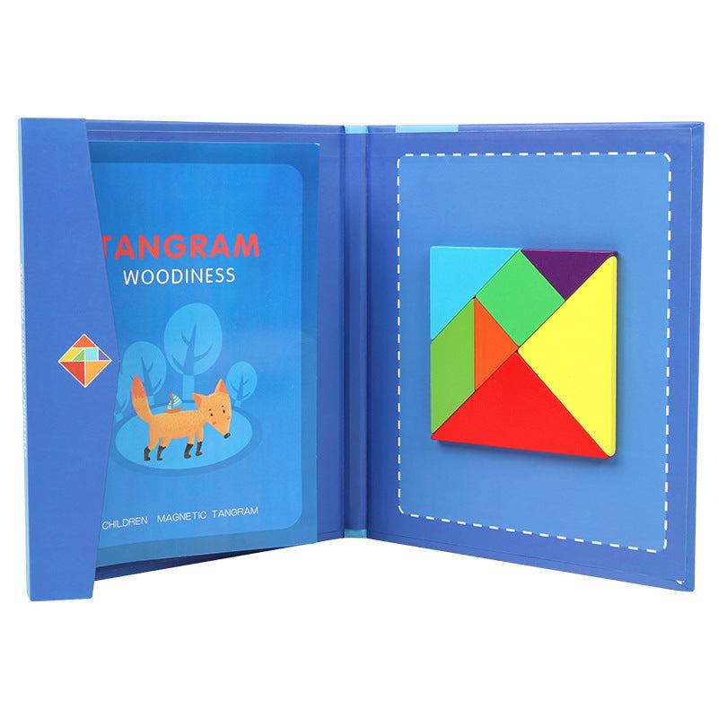 Kindergarten Wooden Puzzle Toys, Magnetic 7 piece Puzzle